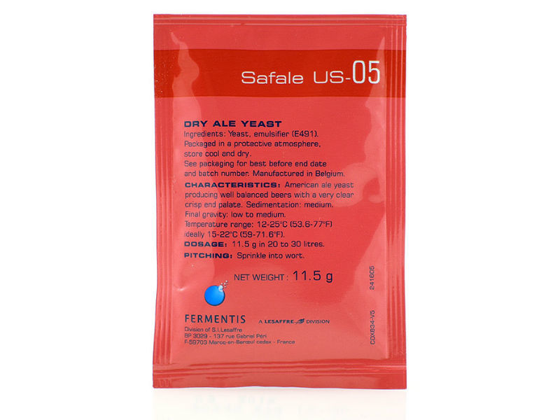 Дрожжи верхового брожения Fermentis Safale US-05