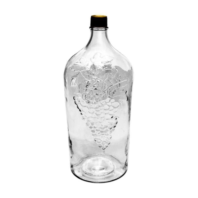 Бутылка стеклянная 7 л с крышкой