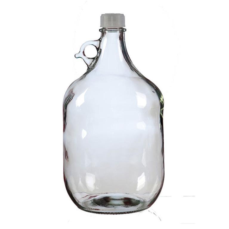 Бутылка стеклянная 5 л с крышкой